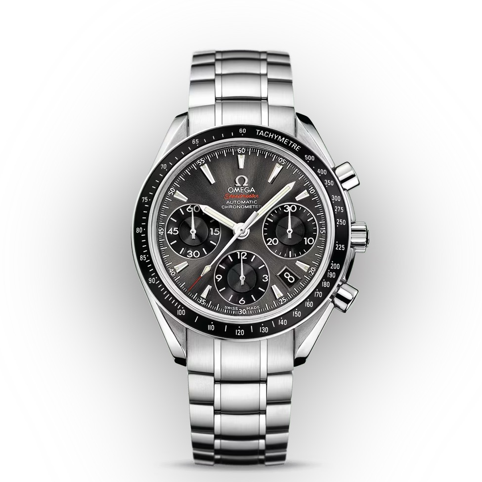 Mens Omega Speedmaster Date  Daydate Automatic Chronograph 40 Mm